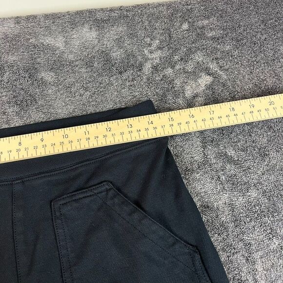 Maeve Anthropologie Ponte Knit Flare Split Ankle Pants Pull On Black Women's S - Picture 7 of 13